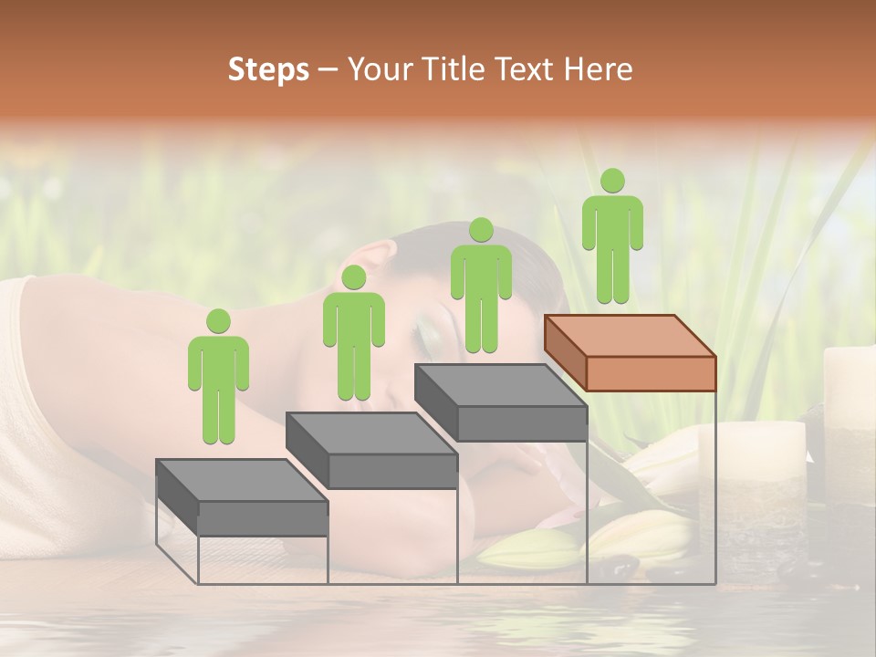 Back Girl Isolated PowerPoint Template