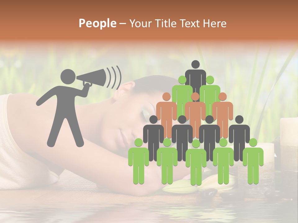 Back Girl Isolated PowerPoint Template