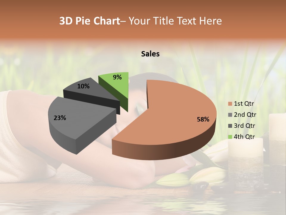 Back Girl Isolated PowerPoint Template