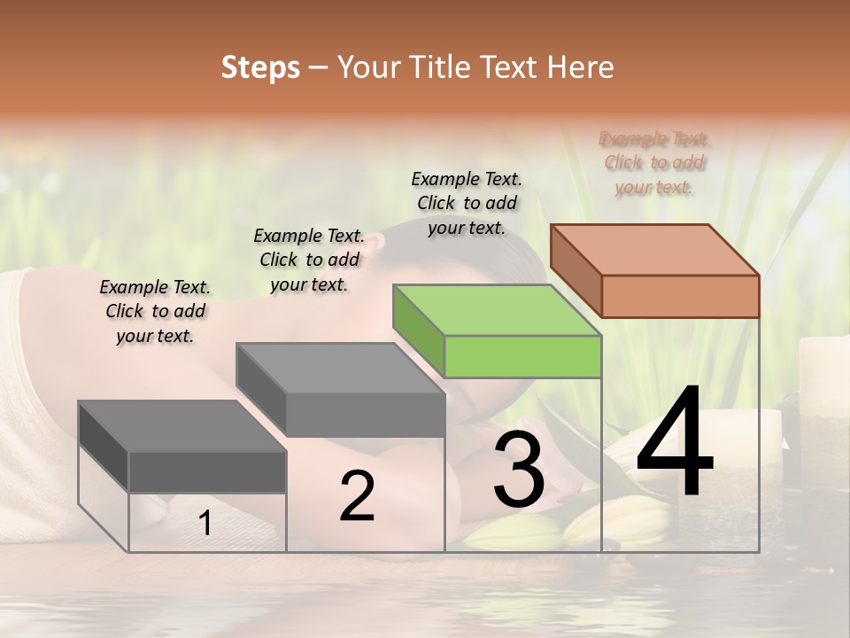 Back Girl Isolated PowerPoint Template