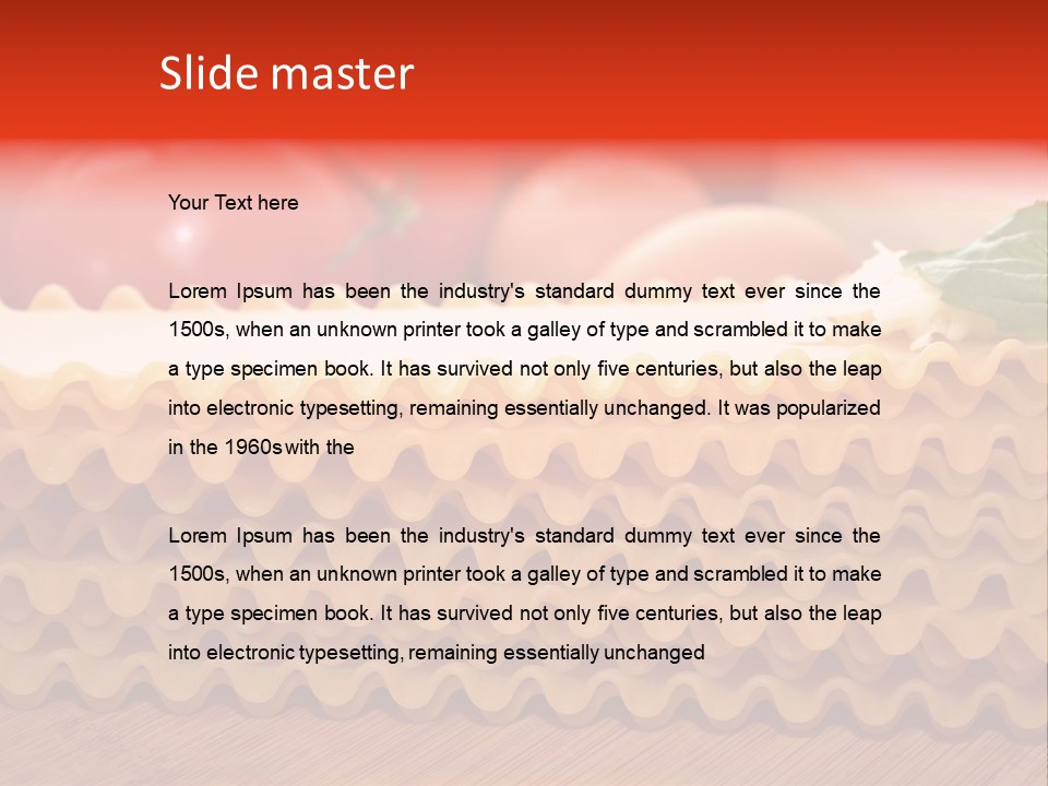 Italy Domestic Lasanga PowerPoint Template