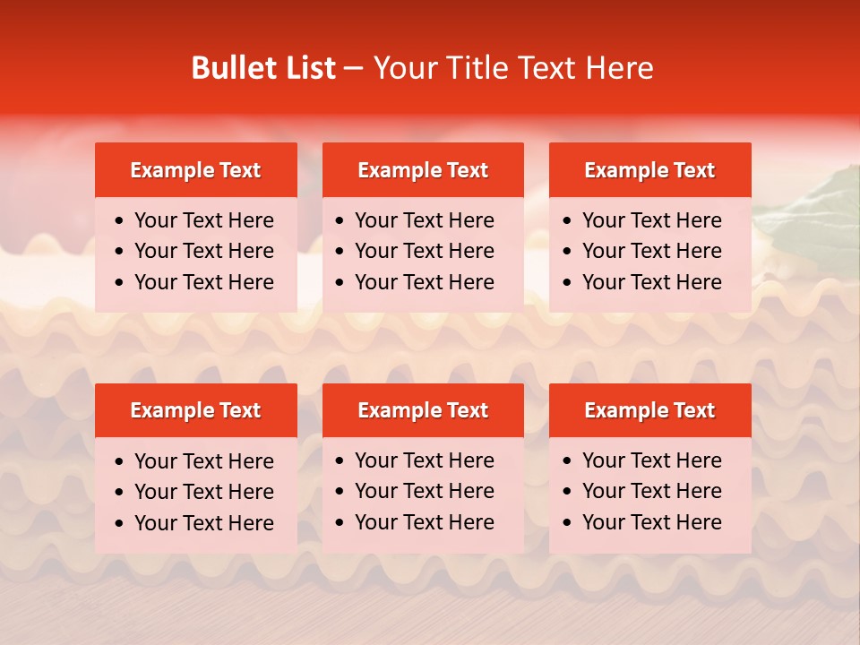 Italy Domestic Lasanga PowerPoint Template