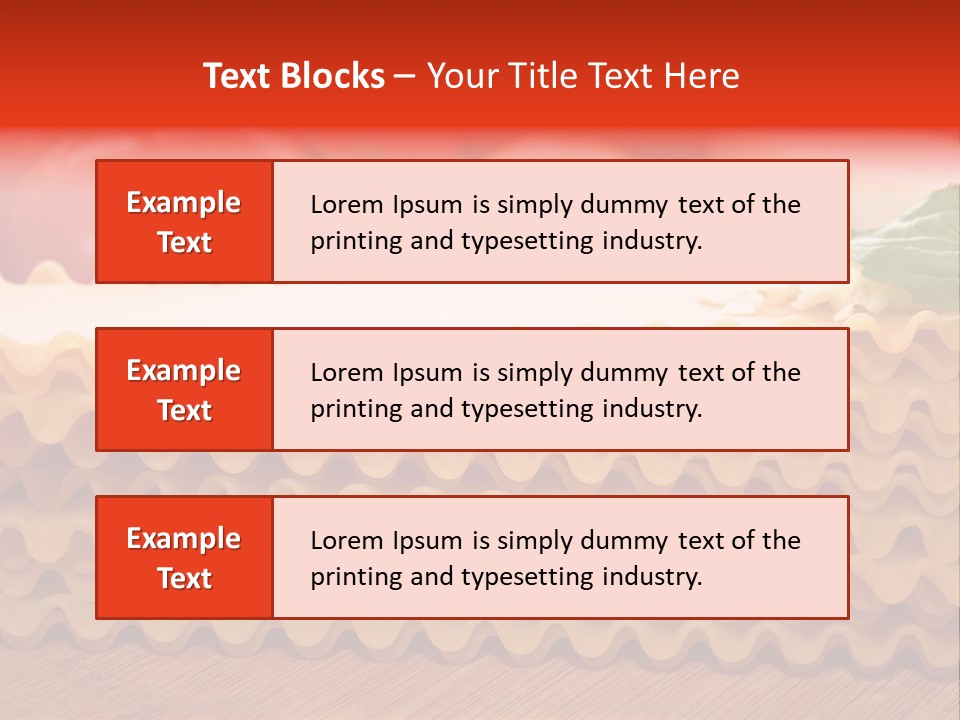 Italy Domestic Lasanga PowerPoint Template