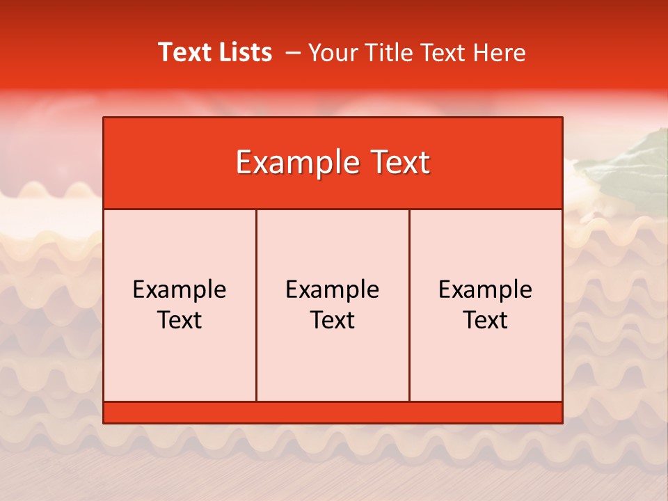 Italy Domestic Lasanga PowerPoint Template