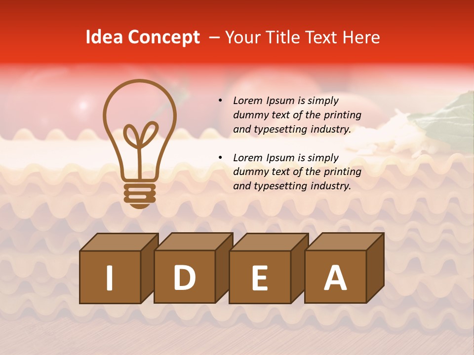 Italy Domestic Lasanga PowerPoint Template