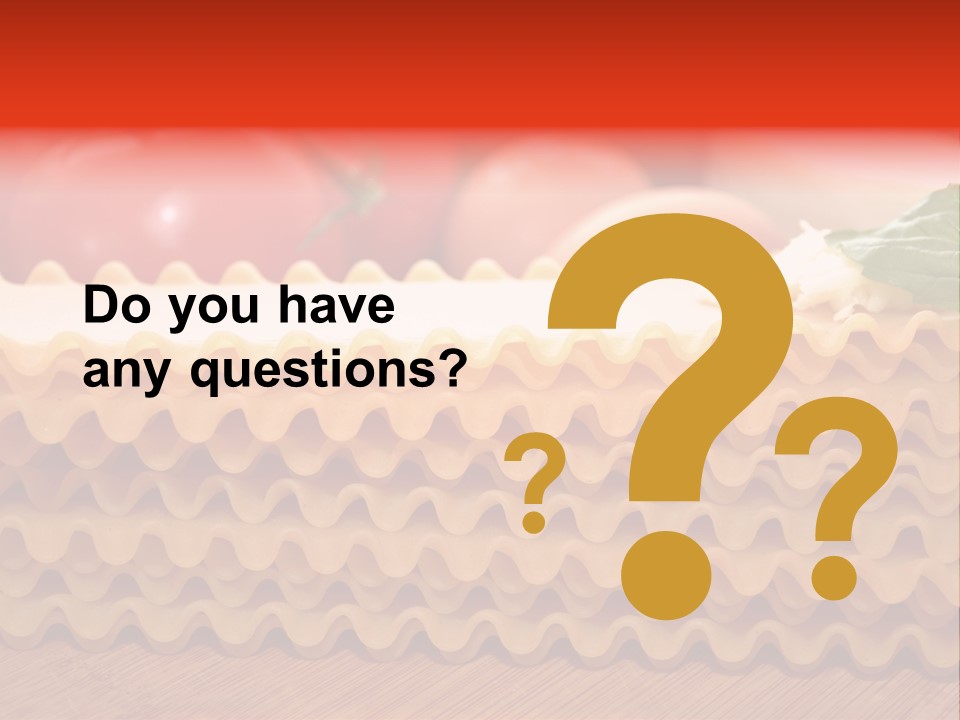 Italy Domestic Lasanga PowerPoint Template