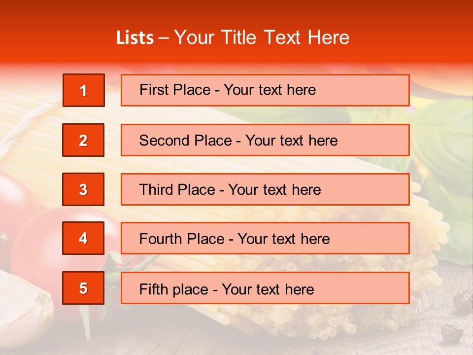 Diet Noodle Eating PowerPoint Template