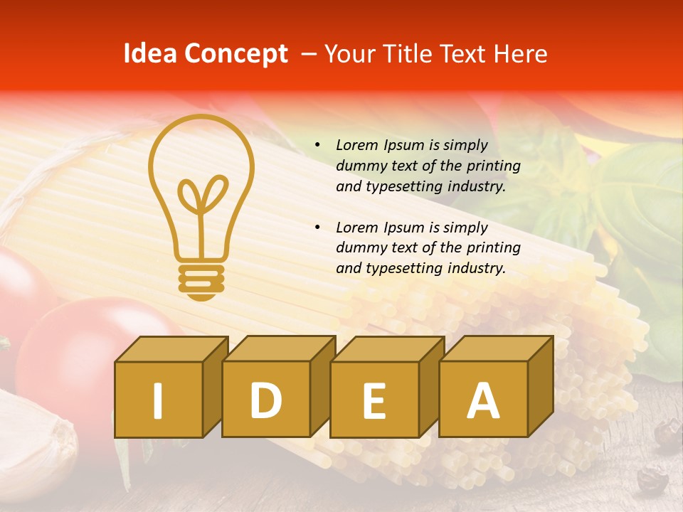 Diet Noodle Eating PowerPoint Template