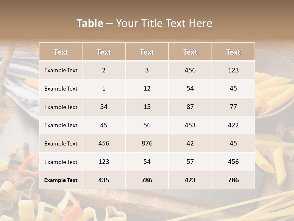 Recipe Announce Organic PowerPoint Template