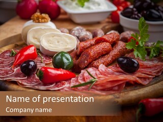 Cuisine Restaurant Delicacy PowerPoint Template