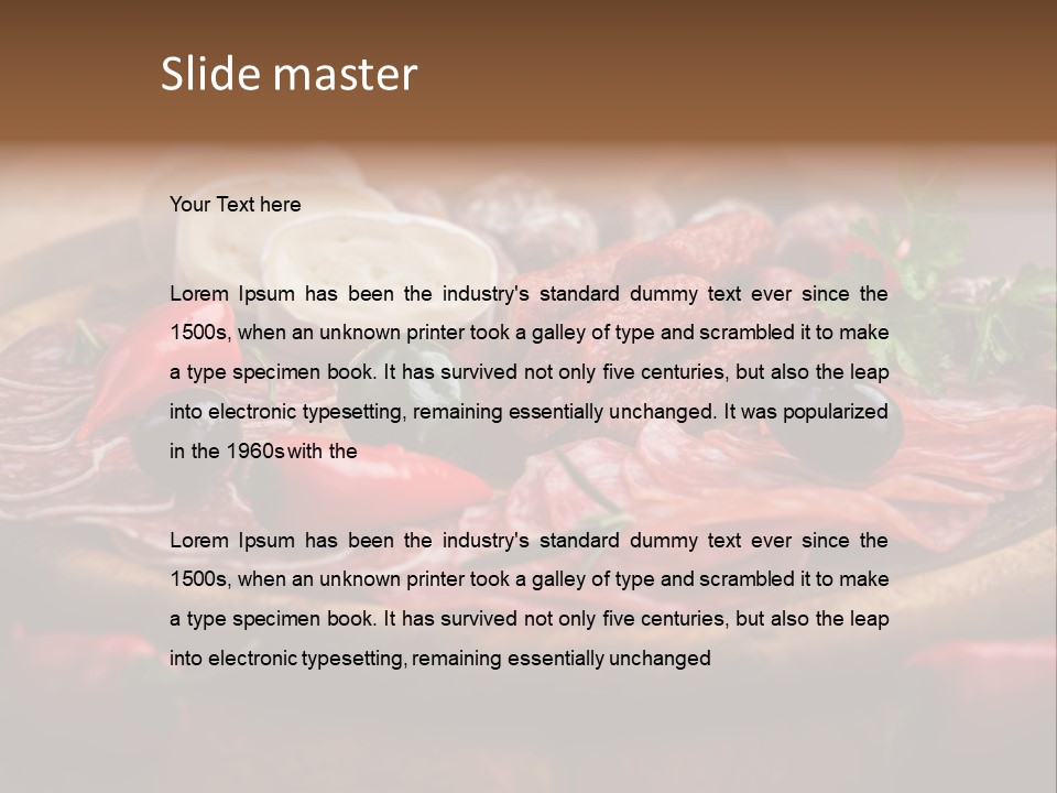 Cuisine Restaurant Delicacy PowerPoint Template