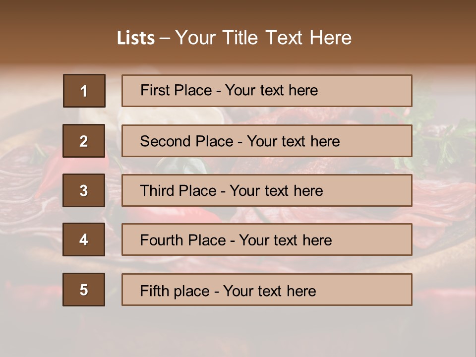 Cuisine Restaurant Delicacy PowerPoint Template