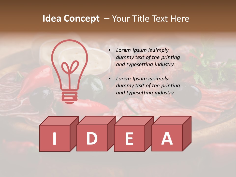 Cuisine Restaurant Delicacy PowerPoint Template