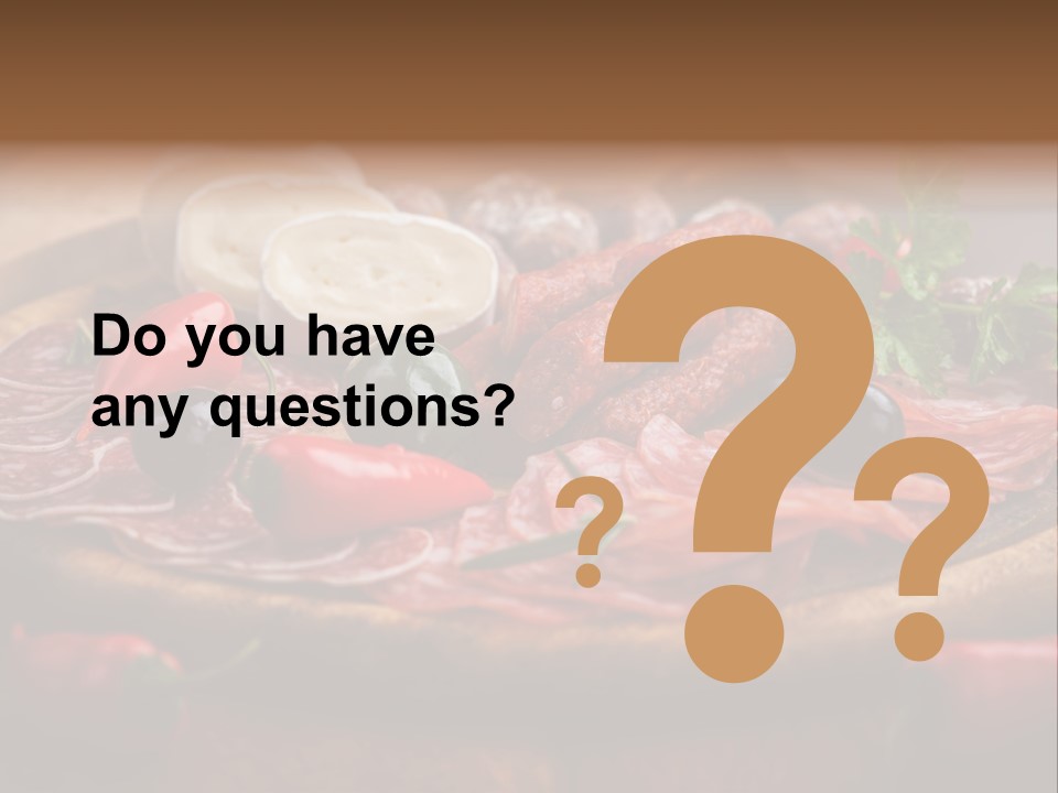 Cuisine Restaurant Delicacy PowerPoint Template