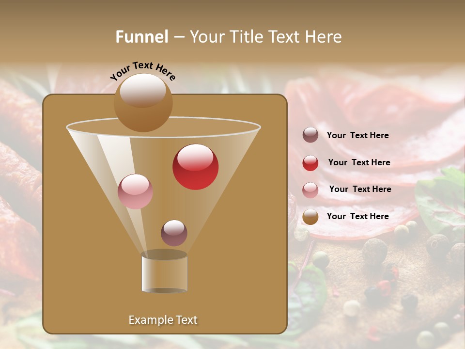 Mediterranean Slice Meat PowerPoint Template