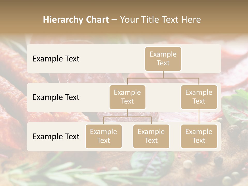 Mediterranean Slice Meat PowerPoint Template