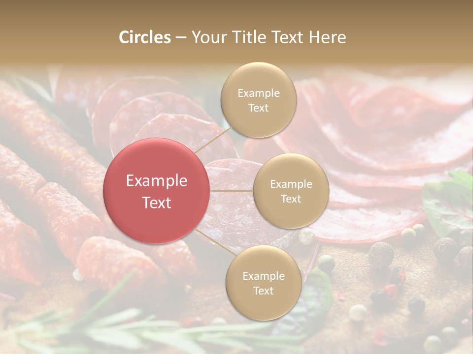 Mediterranean Slice Meat PowerPoint Template