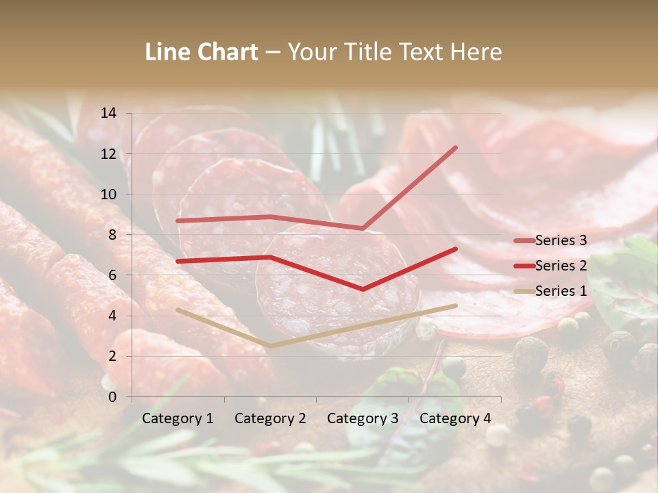 Mediterranean Slice Meat PowerPoint Template