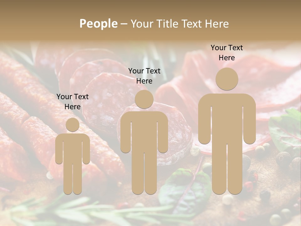 Mediterranean Slice Meat PowerPoint Template