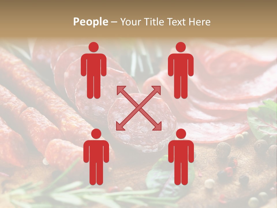 Mediterranean Slice Meat PowerPoint Template