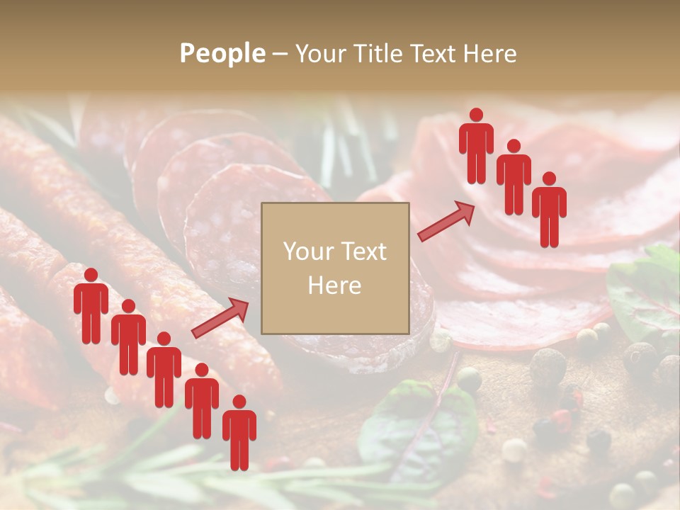 Mediterranean Slice Meat PowerPoint Template