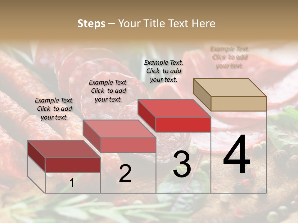 Mediterranean Slice Meat PowerPoint Template