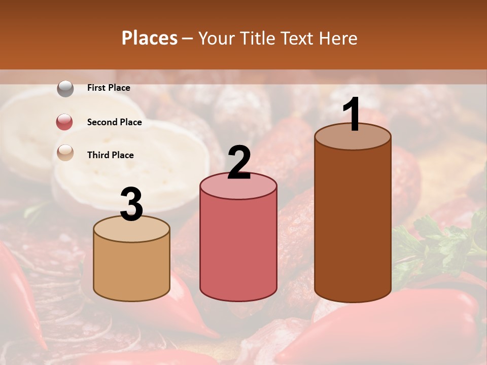 Board Sausage Canape PowerPoint Template
