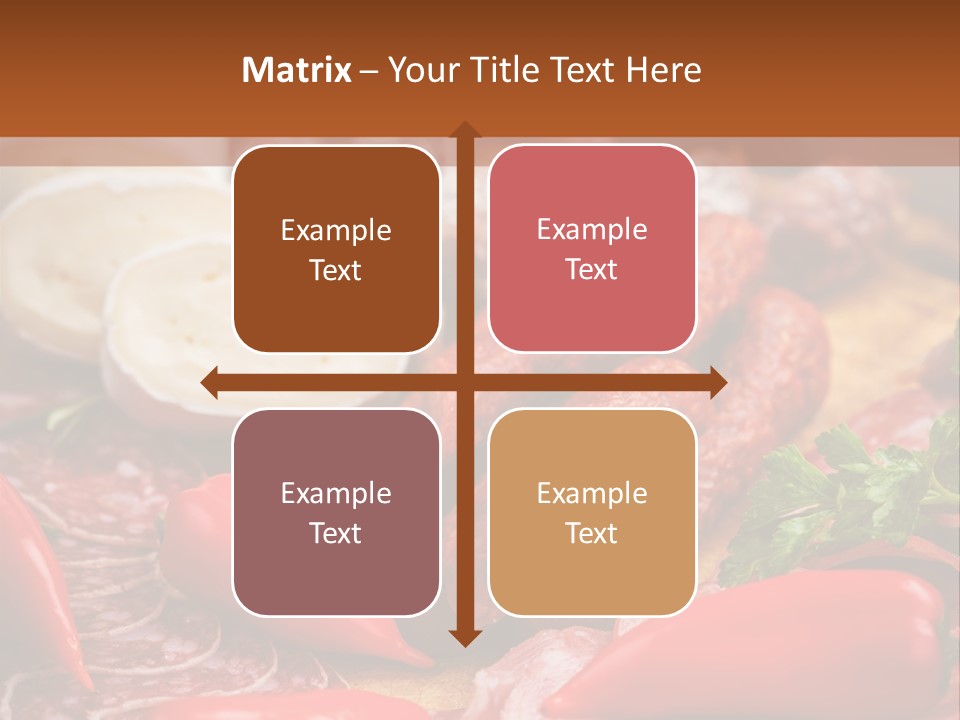Board Sausage Canape PowerPoint Template