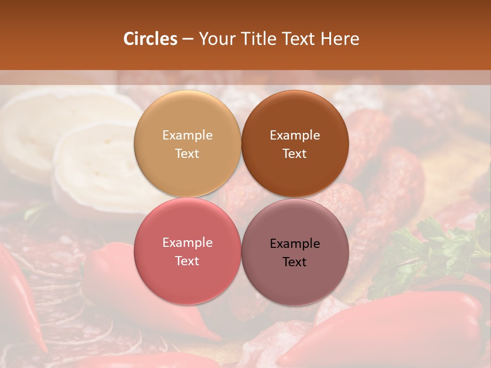 Board Sausage Canape PowerPoint Template