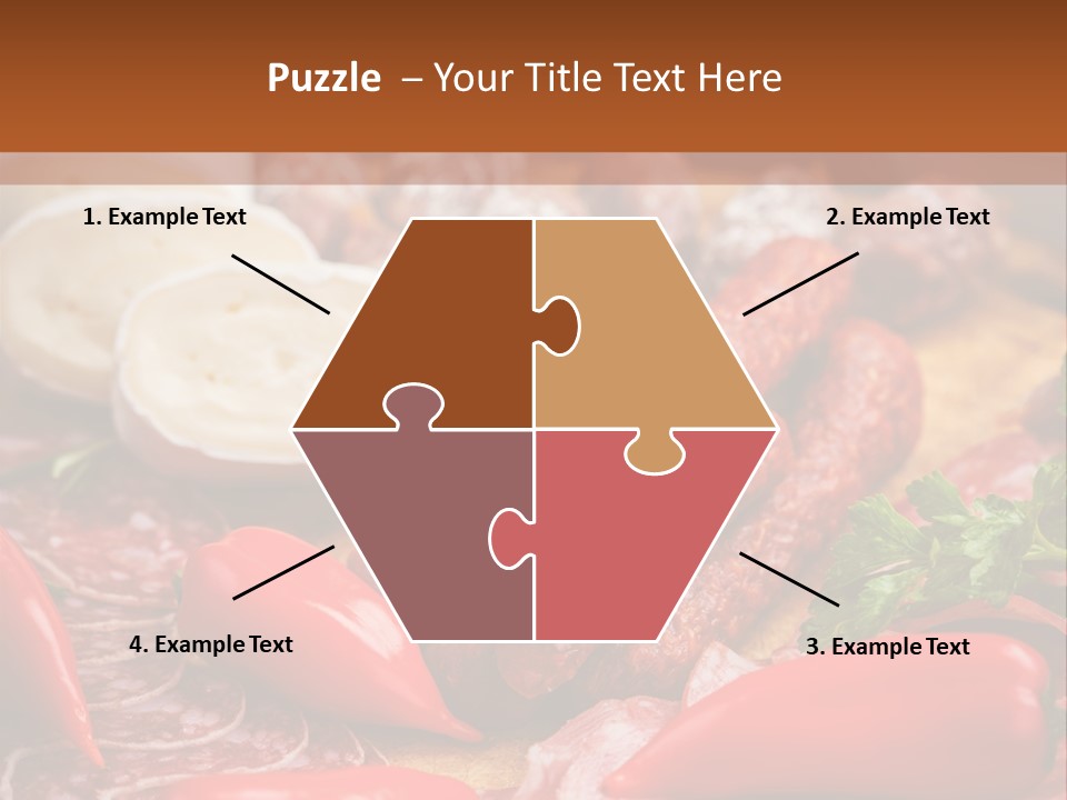 Board Sausage Canape PowerPoint Template