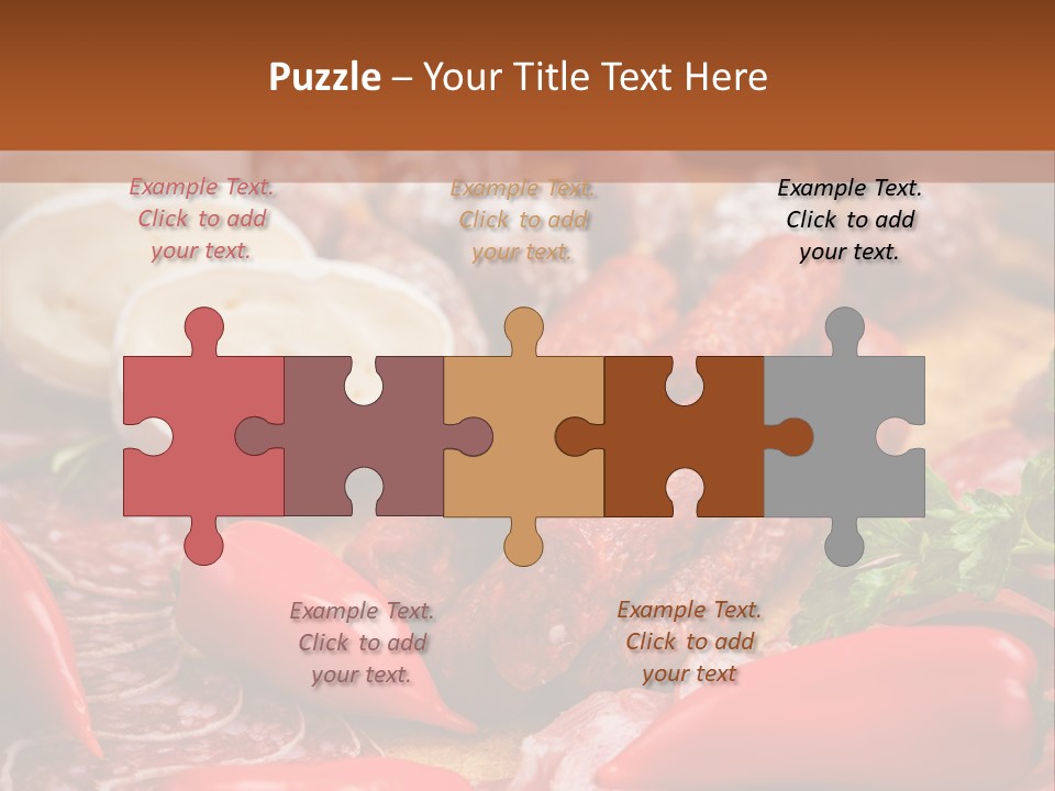 Board Sausage Canape PowerPoint Template