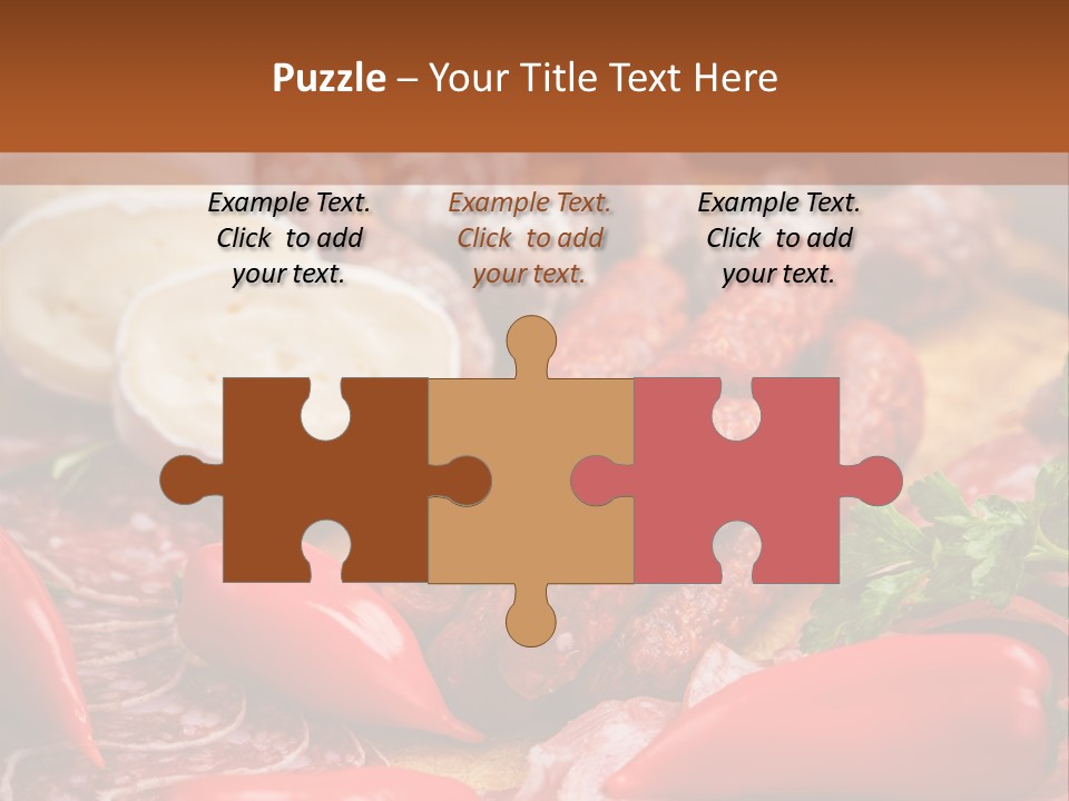 Board Sausage Canape PowerPoint Template