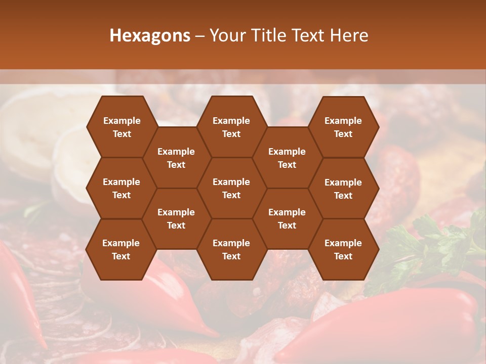 Board Sausage Canape PowerPoint Template