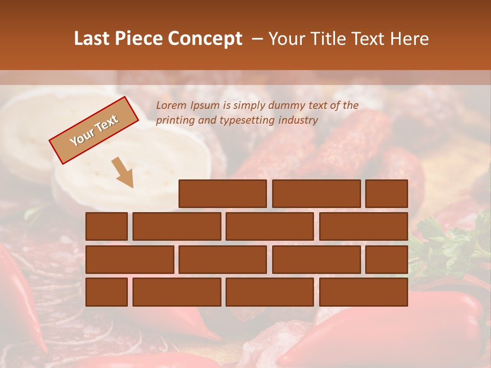 Board Sausage Canape PowerPoint Template