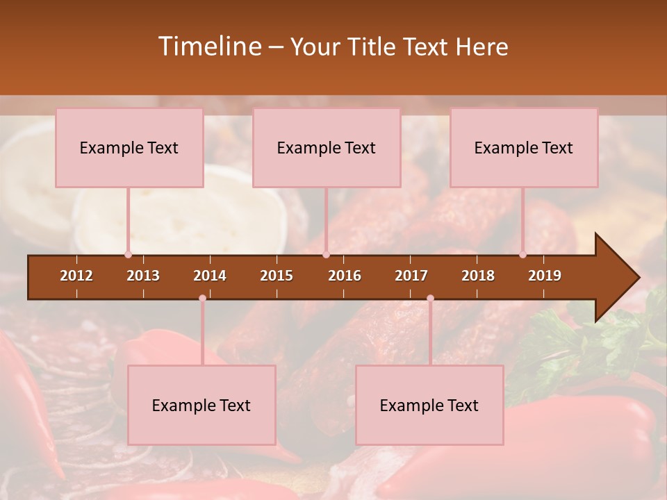 Board Sausage Canape PowerPoint Template