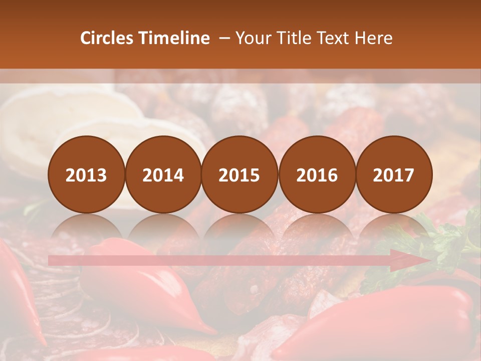 Board Sausage Canape PowerPoint Template