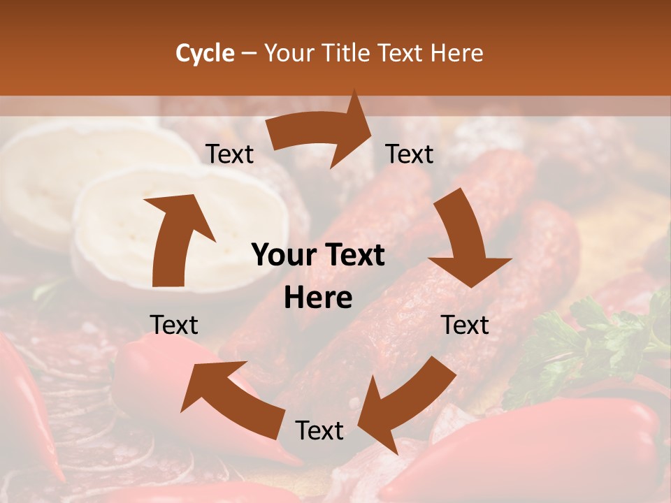 Board Sausage Canape PowerPoint Template