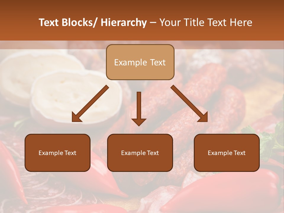 Board Sausage Canape PowerPoint Template