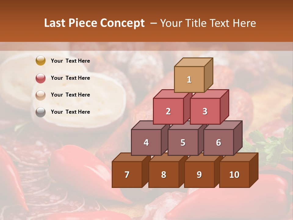 Board Sausage Canape PowerPoint Template