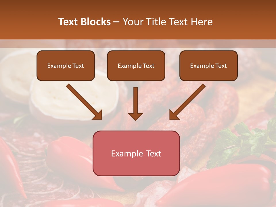 Board Sausage Canape PowerPoint Template