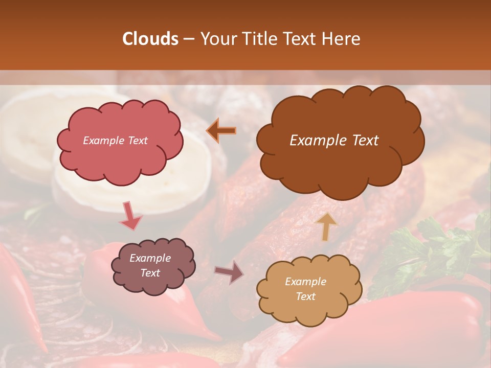 Board Sausage Canape PowerPoint Template