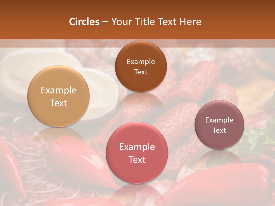 Board Sausage Canape PowerPoint Template