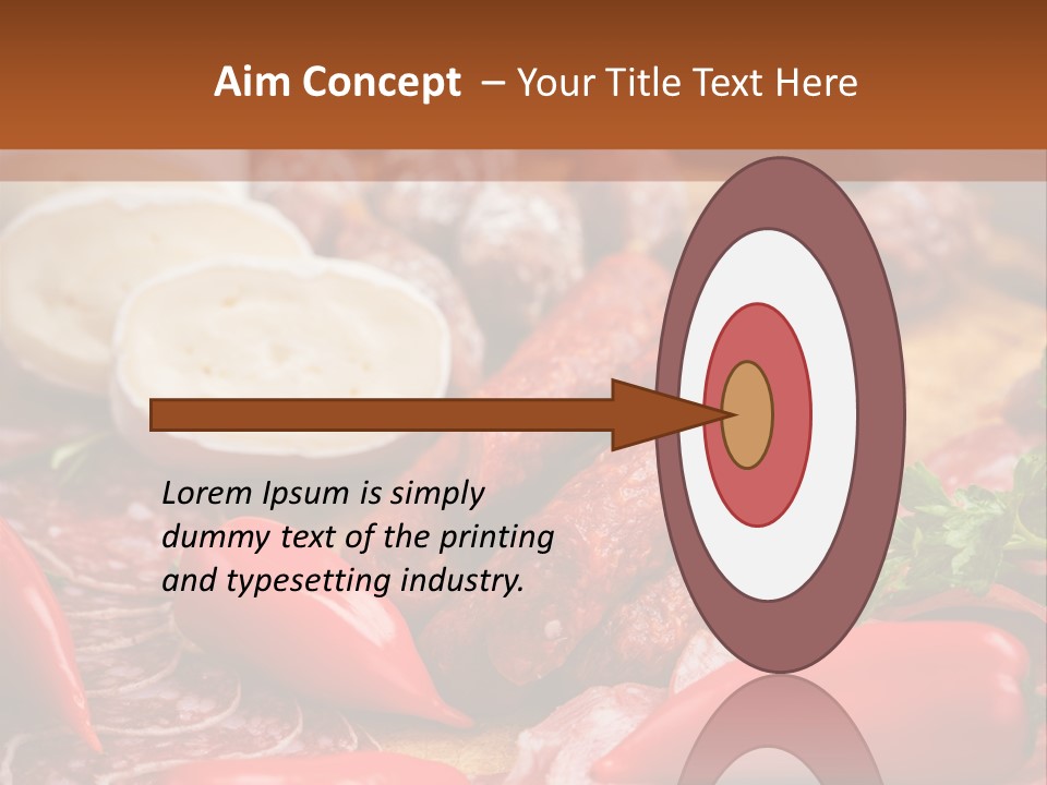 Board Sausage Canape PowerPoint Template