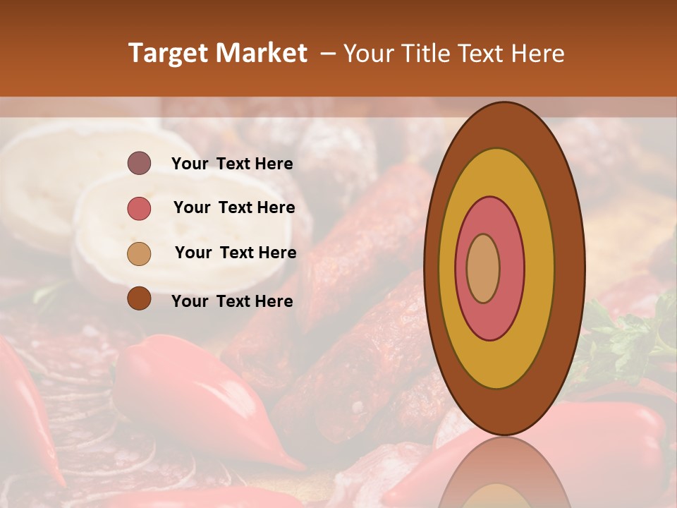 Board Sausage Canape PowerPoint Template