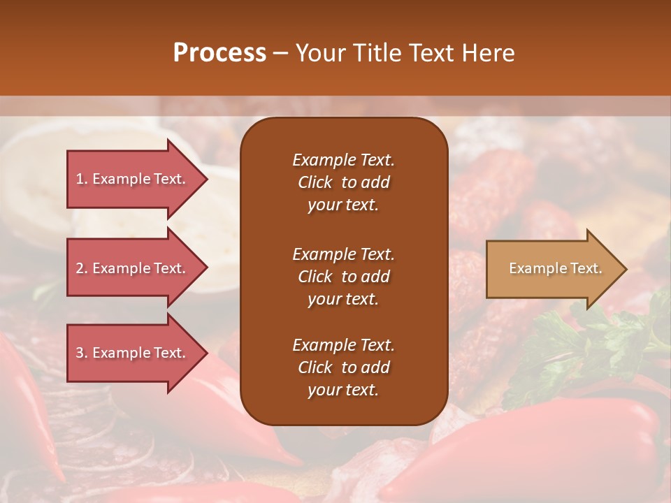 Board Sausage Canape PowerPoint Template