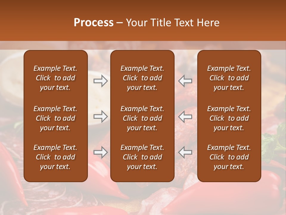 Board Sausage Canape PowerPoint Template