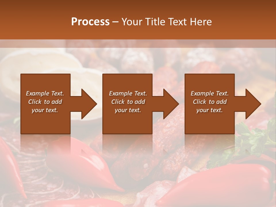 Board Sausage Canape PowerPoint Template