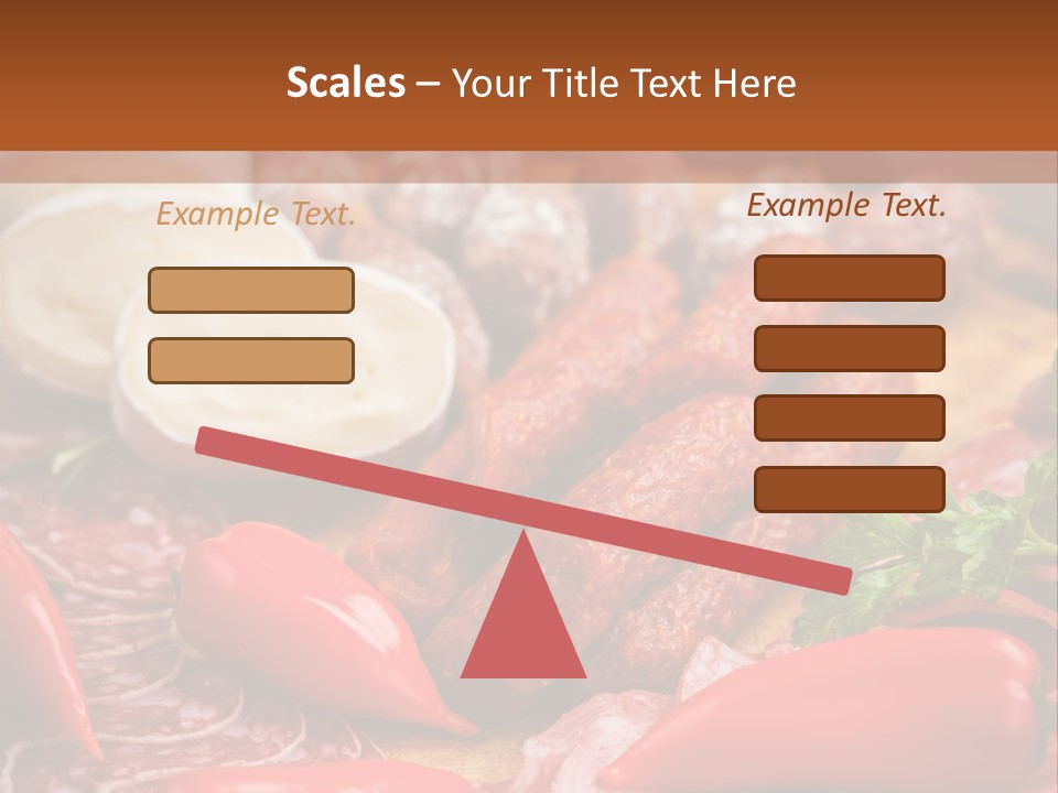 Board Sausage Canape PowerPoint Template