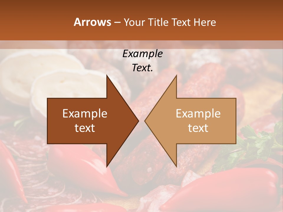 Board Sausage Canape PowerPoint Template