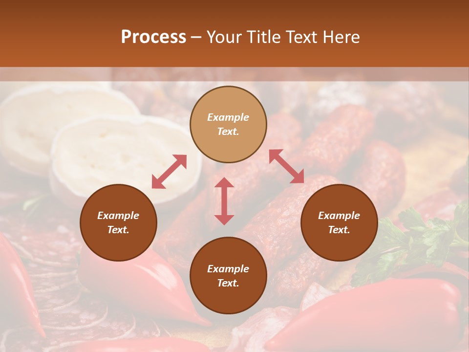 Board Sausage Canape PowerPoint Template